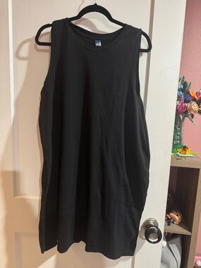 Old Navy Black Sleeveless Tank Dress